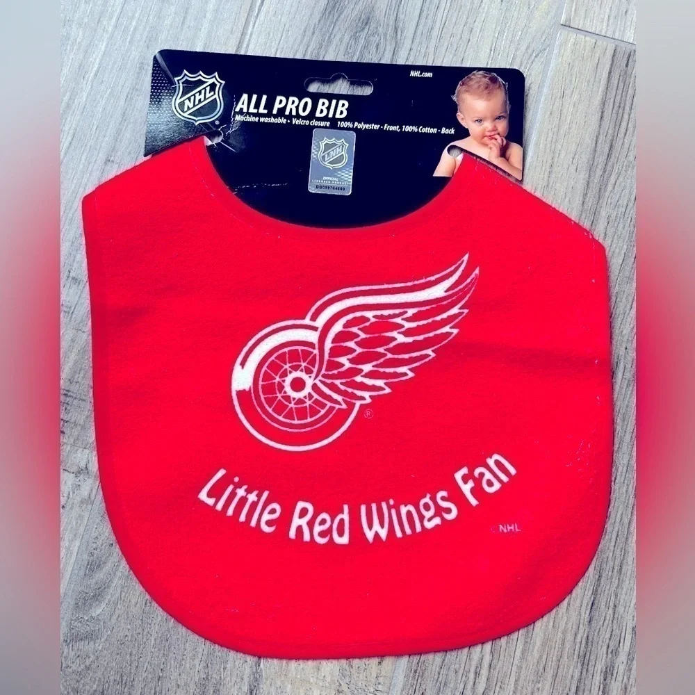 WinCraft NHL Detroit Red Wings All Pro Baby Bib